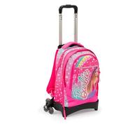 Giochi Preziosi Barbie - Mochila Trolley 3 Ruedas Est Con Sistema Smart Click Respaldo Confort Back, Correas Acolchadas, Bolsillo Frontal e Interior Dim. 31 X 43 X 17 (+9) Cm Capacidad 35 L,