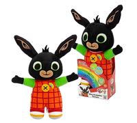 Giochi Preziosi Bing Rainbow - Peluche parlante Italiano, Musical con Luces y Frases, Juegos Infantiles 0 Meses +, Bordado con símbolo arcoíris, Tejido Suave