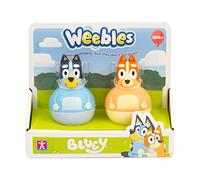 Giochi Preziosi Bluey Weu00000 - Juego Completo de 2 Figuras Weebles de la Serie Bluey Que se balancean Siempre Pero no se Caen, para niños a Partir de 18 Meses