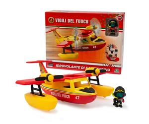 Giochi Preziosi Bomberos - Canadair - Juguete de Bomberos Canadair, Figura de 7 cm articulada incluida, Rica en Accesorios, para niños a Partir de 4 años