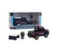 Giochi Preziosi Carabinieri - Juego de Jeep y Personaje Mini Action Hero de 7 cm de Alto, vehículo carabinieri, camioneta de Juguete, para niños a Partir de 4 años