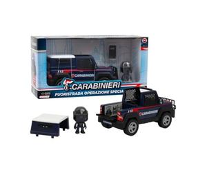 Giochi Preziosi Carabinieri - Juego de Jeep y Personaje Mini Action Hero de 7 cm de Alto, vehículo carabinieri, camioneta de Juguete, para niños a Partir de 4 años