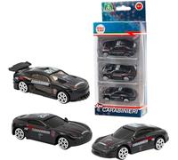 Giochi Preziosi Carabinieri - Modelo 2 Set Compuesto por 3 vehículos, Die Cast de Rueda Libre a Escala 1:64 Livrea Original de los Carabinieri, para niños a Partir de 4 años