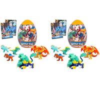 Giochi Preziosi Dino Froz Dino Huevos Que contienen Mini figuritas de 5 centímetros Micro Dinosaurios una Bolsa de Slime, para niños a Partir de 3 años, DNB06000 (Paquete de 2)