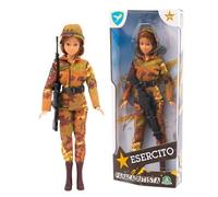 Giochi Preziosi Eer21200 - Figura Paracaidista de Mujer del ejército Italiano de 30 cm, articulado, para niños a Partir de 4 años,
