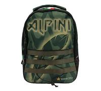 GIOCHI PREZIOSI Ejército Italiano mochila escolar Niños y adolescentes, Verde, dim 29x41x17, Ejército Italiano