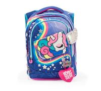 Giochi Preziosi Go Pop- Mochila extensible redonda modelo Unicorn, 3 compartimentos y bolsillos interiores, respaldo y correas acolchadas, con banda personalizada y Pop Up, multicolor, L, Casual