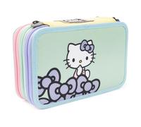 Giochi Preziosi – Estuche escolar Hello Kitty completo de 3 cremalleras