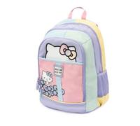 Giochi Preziosi Hello Kitty - Mochila, 3 compartimentos y bolsillos interiores, bolsillos porta botella, respaldo y correas acolchadas, 24 l, Dim 32 x 44 x 19, escuela primaria y mediana