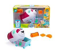 Giochi Preziosi Hop Hop Hop Puppy Shop&Go Panda Animales de Juguete para niños, niña de 3 años en Arriba, Cachorros energéticos con Carrito de Compras y Sus Alimentos Favoritos