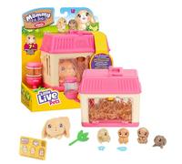 Giochi Preziosi Live Pets Mommy To Be Mini - Versión conejitos, acurruca a mamá Conejo, Dale a Comer y Beber, y Ella dará a luz de 2 a 4 Cachorros, para niños a Partir de 4 años