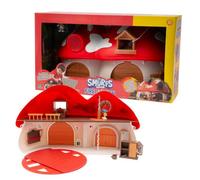 Giochi Preziosi Los Pitufos - Playset de la estación de Bomberos de los Pitufos, Divertido y Colorido, Incluye pitufo tontolone Exclusivo de 5,5 cm y Accesorios, para niños a Partir de 3 años