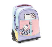 Giochi Preziosi Mochila con ruedas para niña, diseño de Hello Kitty, ruedas reforzadas, asa telescópica, múltiples bolsillos, diseño pastel oficial Sanrio