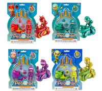 Giochi Preziosi Petronix Defenders - Figura de acción de 3 pulgadas, juegos de vehículos y accesorios, juego completo de los 4 - Matt, Jia, Tim y Emma