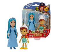 Giochi Preziosi Pinocho - Blister con Doble Personaje De Pinocho Y El Hada De Pelo Turco De 11 Cm con Accesorios, para Niños A Partir De 3 Años, PNH02100