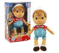 Giochi Preziosi Pinocho - Peluche Musical de 36 cm con Sombrero, Solo presiona el Vientre, Escucha la Sigla de la Serie de televisión, para niños a Partir de 3 años, PNH10000