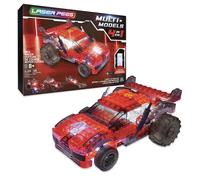 giochi preziosi s.p.a. LAU01000 Laser Pegs Models-4-in-1 Red Racer, Assorted mod