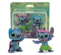 Giochi Preziosi Stitch - Hula Stich y Hero Stich en un Solo blíster, 2 Personajes Altos 6 cm, Coloridos y con Poses Divertidas, para niños a Partir de 3 años