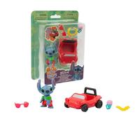 Giochi Preziosi Stitch - Playset Stich con Coche, Incluye Stich de 5 cm Coche y Muchos Accesorios para Crear Divertidas Aventuras, para niños a Partir de 3 años