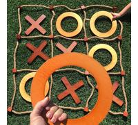 Giochi SWOOC - Giant Tic Tac Toe Game Outdoor (All Weather) | 3ft x 3ft | Impostazione istantanea NO ASSEMBLEA | Giochi esterni giganti per adulti e