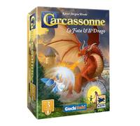 Giochi Uniti - Carcassonne Revival: El Hada y el Dragón 3, 2-5 Jugadores, 7+ años, GU848, Edición Italiana
