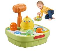 Gioco Colpisci La Talpa Per Bambini - Martelletto Interattivo Educativo 18, Sviluppo Motricità Fine Coordinazione Occhio-Mano, Design Rotazione 360° | Regalo Compleanno Natale Bambini