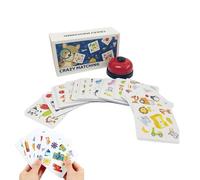 Gioco Da Tavolo Genitori E Figli - 2.13 Pollici, juego de tablero infantil para niños, divertido juguete de aprendizaje preescolar, tarjeta a juego de patrones con campana, juguete interactivo