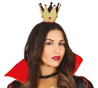 Gioco Diadema con Corona Dorada de Reina de Corazones
