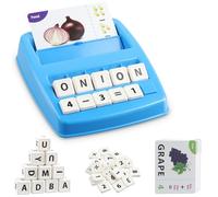 Gioco Lettere Ortografia con Carte, giochi Montessori 4 Anni, Buchstaben Lernspiel ABC, Autismo Giochi Regalo Bambino 3-8 Anni, 32 Flash Cards, 10 Alfabeto, 25 Numeri