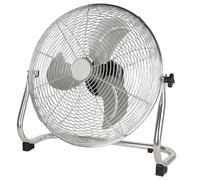 GIOCOKIDS Ventilador Industrial de Suelo 40 cm - 80W de Potencia, 3 Velocidades, Aspas Metálicas, Bajo Ruido, Rejilla de Seguridad, Cabezal Inclinable - Ideal para Hogar, Oficina y Taller -