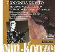 Gioconda De Vito - brahms : concerto pour violon ; tchaikovski : concerto pour violon et orchestre