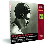 Gioconda De Vito - Gioconda de Vito joue Beethoven, Brahms et Vitali : uvres pour violon. Raucheisen, Jochum.