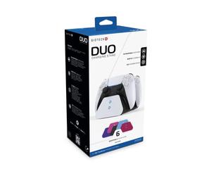 Gioetck Duo Base de Carga para 2 mandos PS5 dualsense con 6 Carcasas de Color Intercambiables