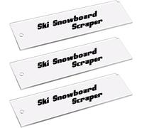 GIONAR 2/3 piezas raspadores de cera de esquí - Cuchilla de raspador de esquí - Skiwax raspador raspador raspador para Alpine Ski Freeride y Snowboard Base Cera para Protección