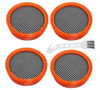 GIONAR 4 filtros de repuesto para aspiradoras Philips SpeedPro y SpeedPro Aqua, compatible con FC8009 FC8081 FC6723/6725/6727/6728, piezas de repuesto para aspiradora Philips filtro con cepillo