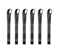 GIONAR 6 correas de amarre, capacidad de carga de 500 kg, 200 mm de largo, 25 mm de ancho, correa de amarre, correa tensora, para transporte de motocicletas, bicicletas, motos de playa, color negro