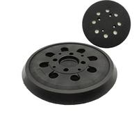 GIONAR - Bandeja lijadora para Bosch PEX 300/400 AE, bandeja de lijado de 125 mm, 8 agujeros con gancho y loop, compatible con lijadora Bosch (negro)