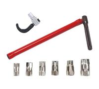 GIONAR Juego de 8 llaves de tuerca de grifo de pie, herramienta universal para montaje de grifos, llaves de grifo, juego para instalaciones sanitarias, kit de herramientas de grúa de agua con garra