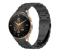 GIOPUEY 18mm Correas Compatible con Hama Smartwatch 8900 1,32, Acero Inoxidable La Correa [Resistente al Desgaste] Pulsera - Black