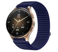 GIOPUEY 18mm Correas Compatible con Hama Smartwatch 8900 1,32, Nylon Transpirable Sport Correa Loop Deportiva de Nylon Trenzado Strap Band - Darkblue