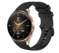 GIOPUEY 18mm Correas Compatible con Hama Smartwatch 8900 1,32, Suave Silicona La Correa [Resistente al Desgaste] [Transpirable] Pulsera - Black
