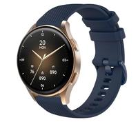 GIOPUEY 18mm Correas Compatible con Hama Smartwatch 8900 1,32, Suave Silicona La Correa [Resistente al Desgaste] [Transpirable] Pulsera - Dark Blue