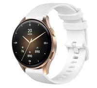 GIOPUEY 18mm Correas Compatible con Hama Smartwatch 8900 1,32, Suave Silicona La Correa [Resistente al Desgaste] [Transpirable] Pulsera - White