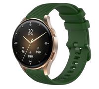GIOPUEY 18mm Correas Compatible con Hama Smartwatch 8900 1,32, Suave Silicona La Correa [Resistente al Desgaste] [Transpirable] Pulsera - Dark Green