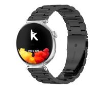 GIOPUEY 18mm Correas Compatible con Knauermann Pro 4 Mini 41mm/Pro 3 Mini/Neo 2 Rund/Lady 3/Pro 2 FE, Acero Inoxidable La Correa [Resistente al Desgaste] Pulsera - Black