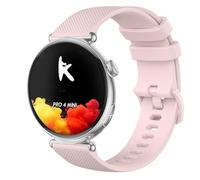 GIOPUEY 18mm Correas Compatible con Knauermann Pro 4 Mini 41mm/Pro 3 Mini/Neo 2 Rund/Lady 3/Pro 2 FE, Suave Silicona La Correa [Resistente al Desgaste] [Transpirable] Pulsera - Pink