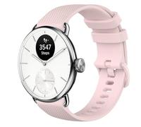GIOPUEY 18mm Correas Compatible con Withings ScanWatch 2 38mm/Nova Brilliant 39mm/ScanWatch Light, Suave Silicona La Correa [Resistente al Desgaste] [Transpirable] Pulsera - Pink
