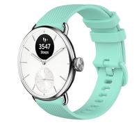 GIOPUEY 18mm Correas Compatible con Withings ScanWatch 2 38mm/Nova Brilliant 39mm/ScanWatch Light, Suave Silicona La Correa [Resistente al Desgaste] [Transpirable] Pulsera - Green