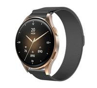 GIOPUEY 18mm Correas Magnética Compatible con Hama Smartwatch 8900 1,32, Pulsera Trenzada de Acero Inoxidable [magnético] Pulsera - Black