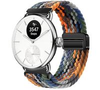 GIOPUEY 18mm Correas Magnética Compatible con Withings ScanWatch 2 38mm/Nova Brilliant 39mm/ScanWatch Light, Correa Tejida de Nailon Suave [Unisexo] [Transpirable] - Colourful